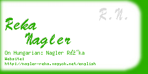 reka nagler business card